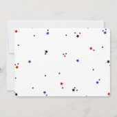 野球の写真 招待状 (裏面)