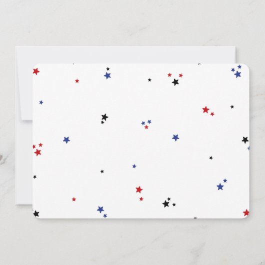 野球の写真 招待状 (裏面)