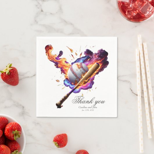 野球の出火。 スタンダードカクテルナプキン (インサイチュ)