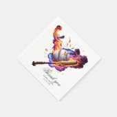 野球の出火。 スタンダードカクテルナプキン (角)