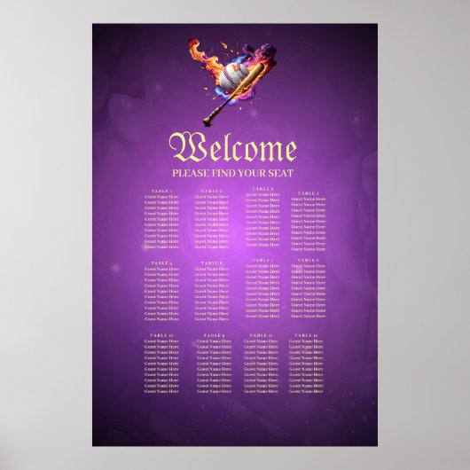 野球の出火。 ポスター (正面)