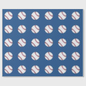 野球の包装紙 ラッピングペーパー (フラット)