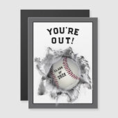 野球の卒業おめでとう票 (正面/裏面)