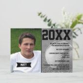 野球の卒業の発表 招待状 (スタンド正面)