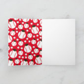 野球の卒業式パーティースポーツ カード (内部)