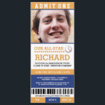 野球の卒業式招待状 招待状<br><div class="desc">野球をテーマにした卒業式パーティ招待状クールはおもしろいだ！彼らは季節のイベントに祝対してスポーツチケットのように見える。</div>