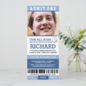 野球の卒業式招待状 招待状 (スタンド正面)