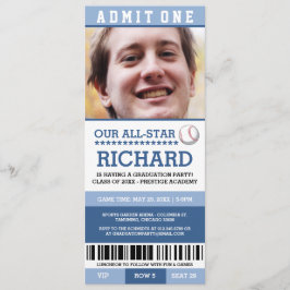 野球の卒業式招待状 招待状