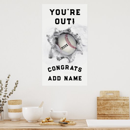 野球の卒業 ポスター (キッチン)