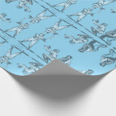 野球の反射 ラッピングペーパー (角)