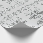 野球の反射 ラッピングペーパー (角)