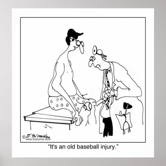 野球の古傷だ ポスター (正面)