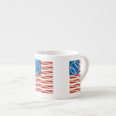 野球の国旗のマグカップ エスプレッソカップ (正面右)