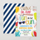 野球の夏の祭典 招待状 (正面/裏面)