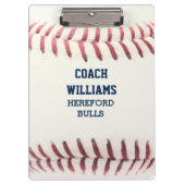 野球の外観パーソナライズされた クリップボード (正面)
