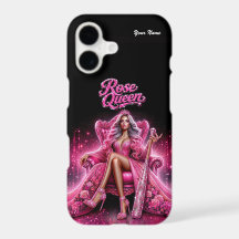 野球の女王 ピンクグリッターiPhoneケース