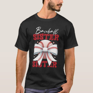 野球の姉妹コケットボースポーツラバーシスターMo Tシャツ