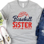 野球の姉妹シャツ、姉妹への贈り物 Tシャツ