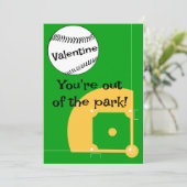 野球の子供たち  バレンタインデーの教室用ホリデーカード シーズンカード (スタンド正面)