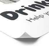 野球の小さなスラッガー赤ちゃんシャワードリンク ポスター (角)