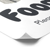 野球の小さなスラッガー赤ちゃんシャワーフード ポスター (角)