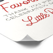 野球の小さな新人は誕生日パーティーのサインを好む ポスター (角)