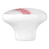 野球の引き出し引きノブのハンドルスポーツルームデコ セラミックノブ (側面)