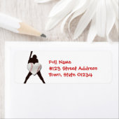 野球の恋人の宛名ラベル ラベル (インサイチュ)