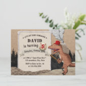 野球の恐竜少年オールスターバースデーパーティー 招待状 (スタンド正面)