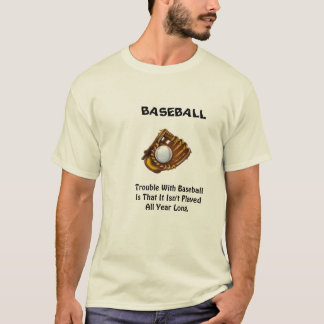 野球の悩み Tシャツ