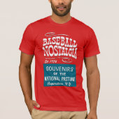 野球の懐かしさ Tシャツ (正面)