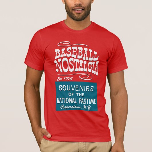野球の懐かしさ Tシャツ (正面)