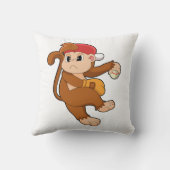 野球の手袋を使ったサル クッション (裏面)