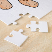 野球の手袋を使ったサル ジグソーパズル (側面)