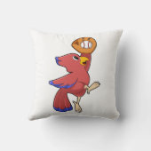 野球の手袋を使った野球の鳥 クッション (裏面)