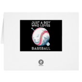 野球の打者ボールが大好きな少年 (裏面横)