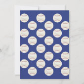 野球の招待状、今年のルーキー 招待状 (裏面)