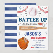 野球の招待状 招待状 (正面/裏面)