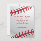 野球の招待状 招待状 (裏面)