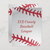 野球の招待状 招待状 (正面/裏面)