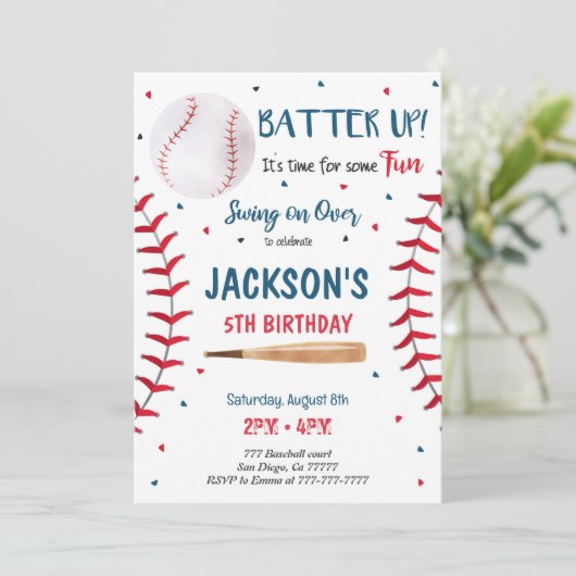 野球の招待状 招待状 (スタンド正面)