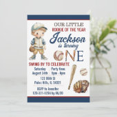 野球の招待状 野球少年誕生日カード 招待状 (スタンド正面)