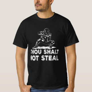 野球の捕手は宗教的なBiを盗むことはない Tシャツ