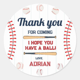 野球の新人の誕生日のお気に入り ラウンドシール