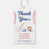 野球の新人誕生日 ギフトタグ (正面)