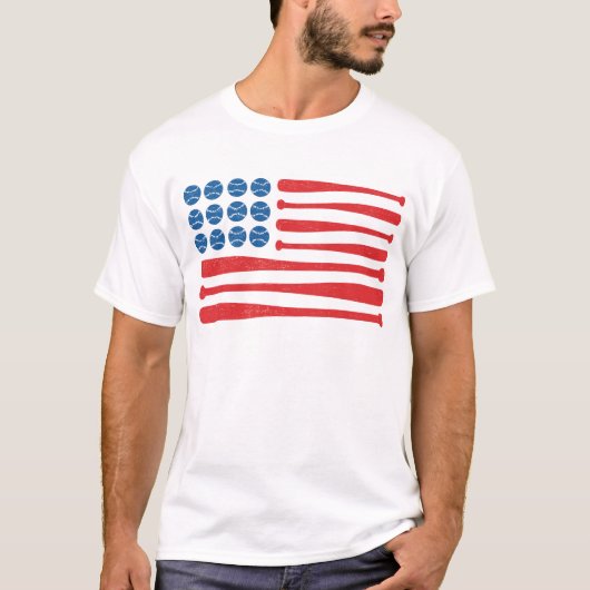 野球の旗 Tシャツ (正面)