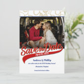 野球の日付を写真で保存 案内状 (スタンド正面)