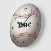 野球の時計テンプレート ラージ壁時計 (傾斜)