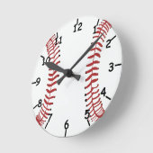 野球の時計 ラウンド壁時計 (傾斜)
