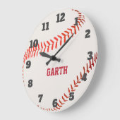 野球の時間 ラージ壁時計 (傾斜)